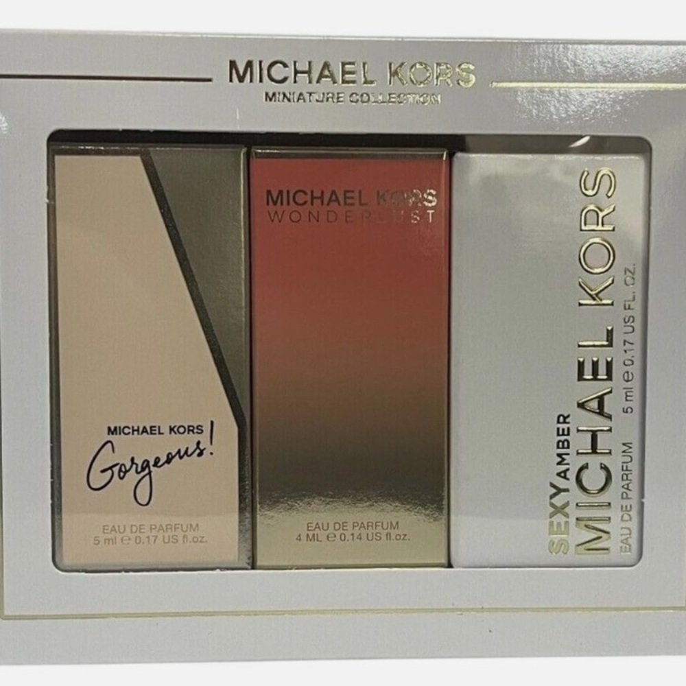 Michael Kors Perfume for Women 3 pcs Gift Set Mini EDP Splash 0.17 oz GORGEOUS